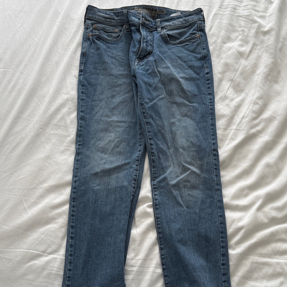 American Eagle Outfitters Men's Straight Blue Jeans
